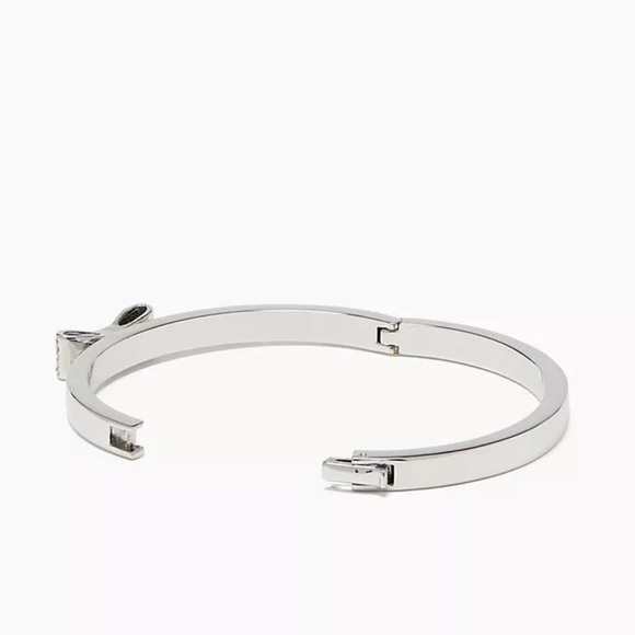 Kate Spade ♠️ Pave Silver Bow Set - Picture 5 of 6